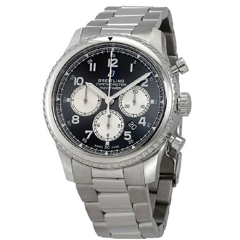 Breitling Men's AB0117131B1A1 Navitimer 8 Chronograph Stainless Steel Watch