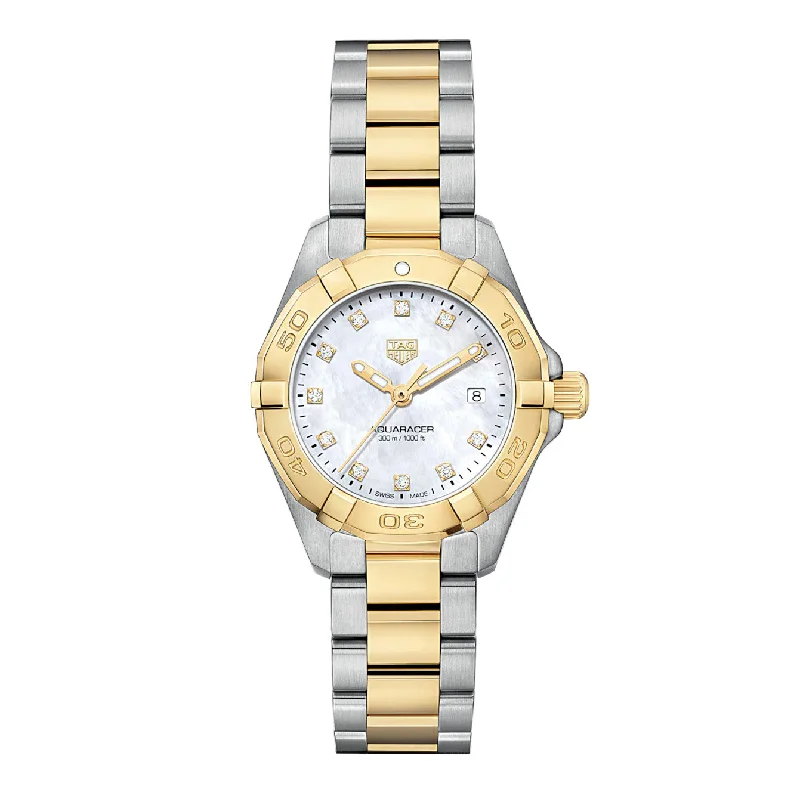 Tag Heuer Aquaracer Ladies Gold Diamond Watch WBD1422.BB0321