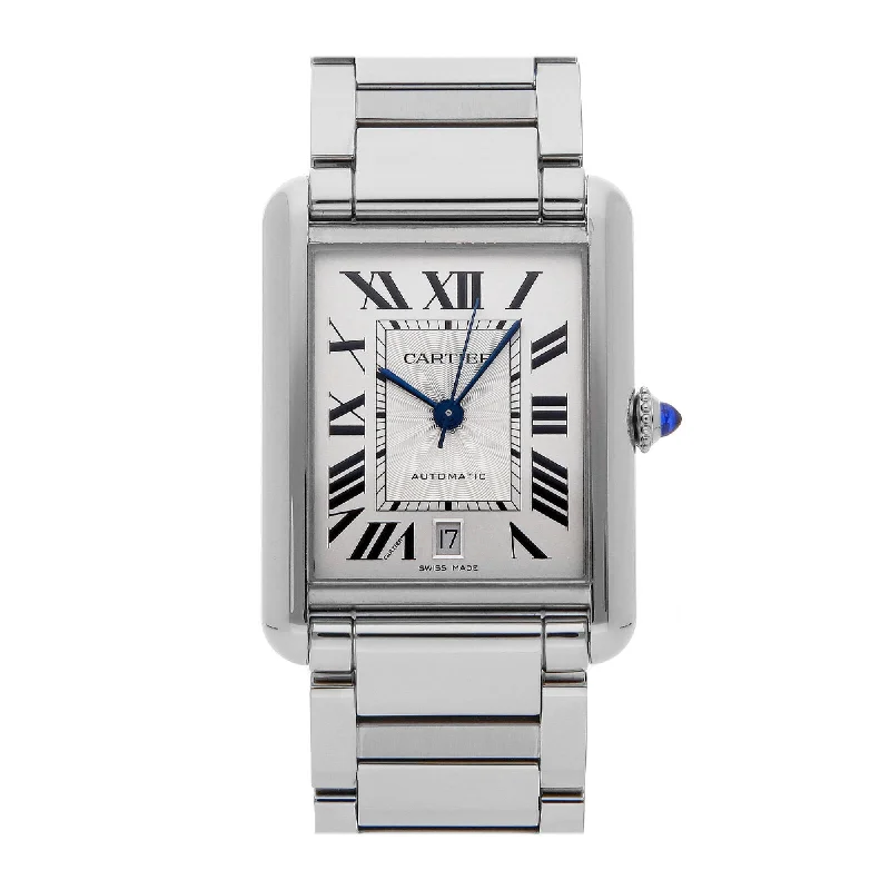 Cartier Men's WSTA0053 Tank Stainless Steel Watch