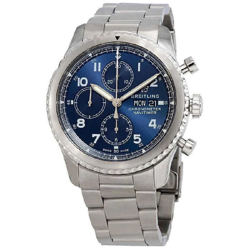 Breitling Men's A13314101C1A1 Navitimer 8 Chronograph Stainless Steel Watch