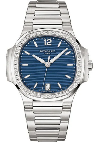 Patek Philippe Nautilus Ladies Automatic - 35.2 mm - Steel - Blue Opaline Dial - 7118/1200A-001