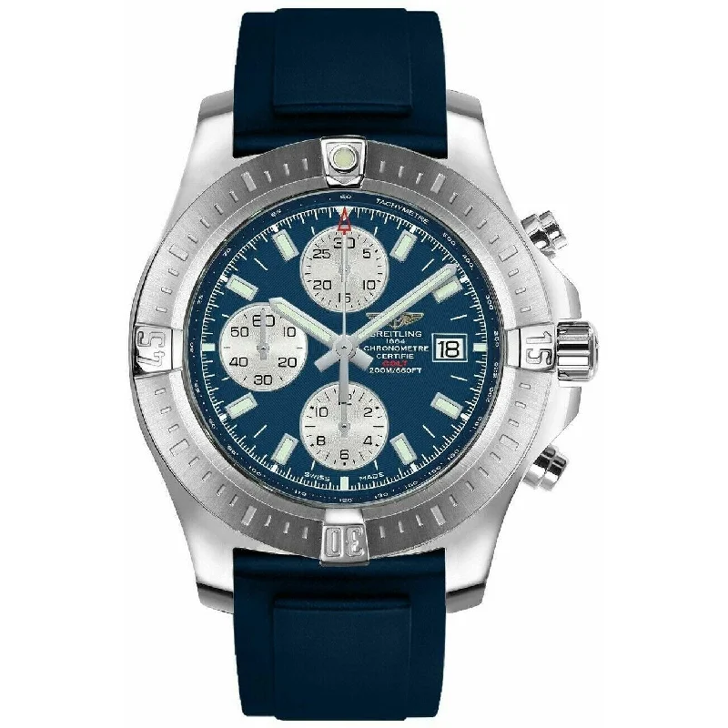 Breitling Men's A1338811-C914-145S Colt Chronograph Blue Rubber Watch