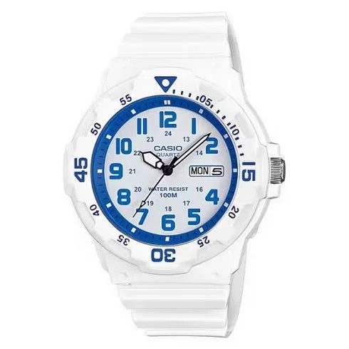 Casio Men's Diver Watch Analogue White/Blue MRW-200HC-7B2VDF