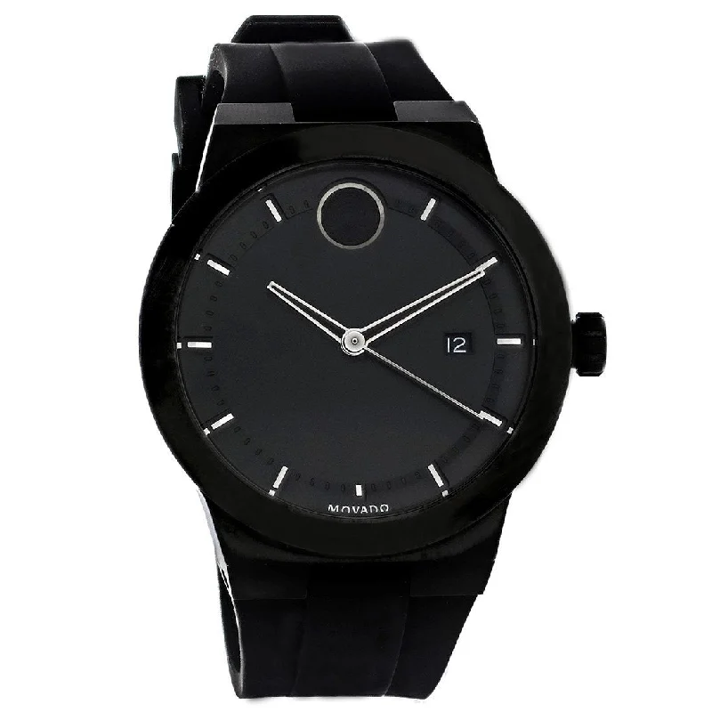 Movado Men's 3600621 Bold Black Rubber Watch