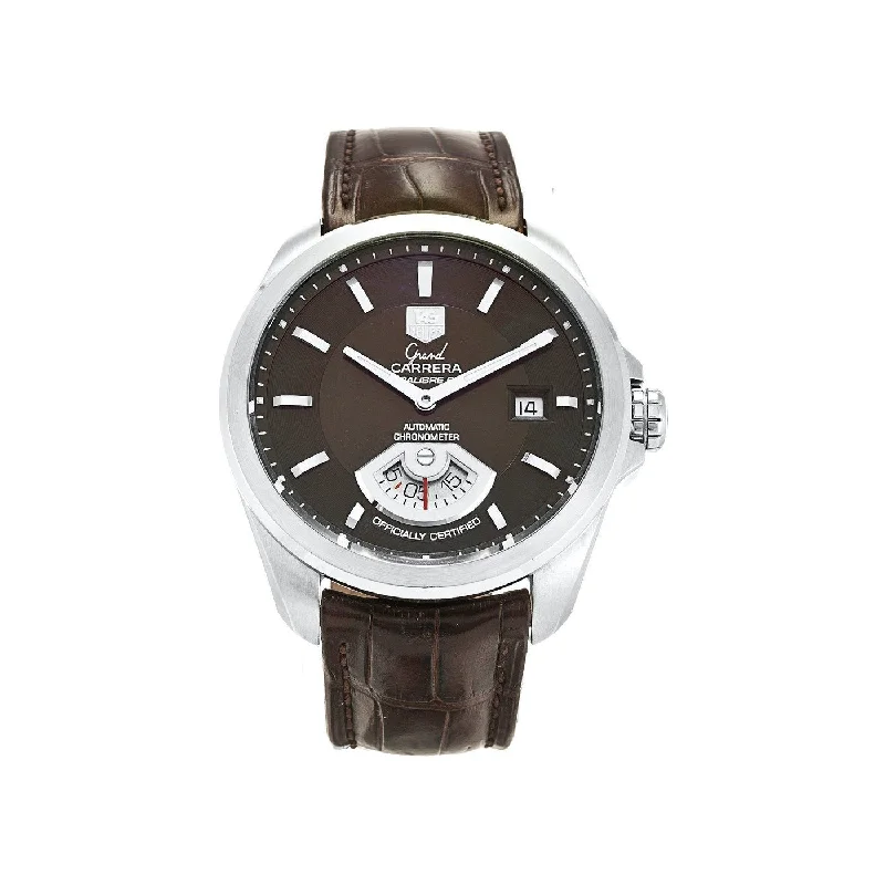 Tag Heuer Men's WAV511C.FC6230 Grand Carrera Brown Leather Watch