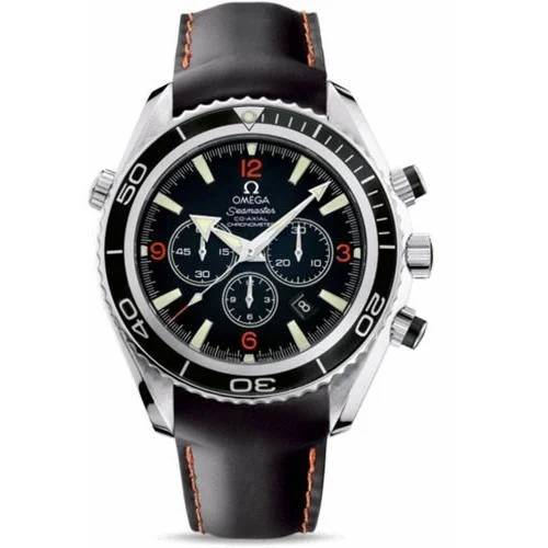 Omega Men's 2910.51.82 Seamaster Planet Ocean Chronograph Black Rubber Watch