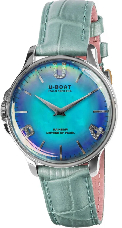 U-Boat Watch Rainbow 38 Blue Mother of Pearl 8474