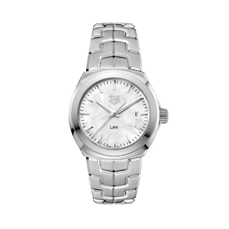 Tag Heuer Link Ladies White Date Watch WBC1310.BA0600