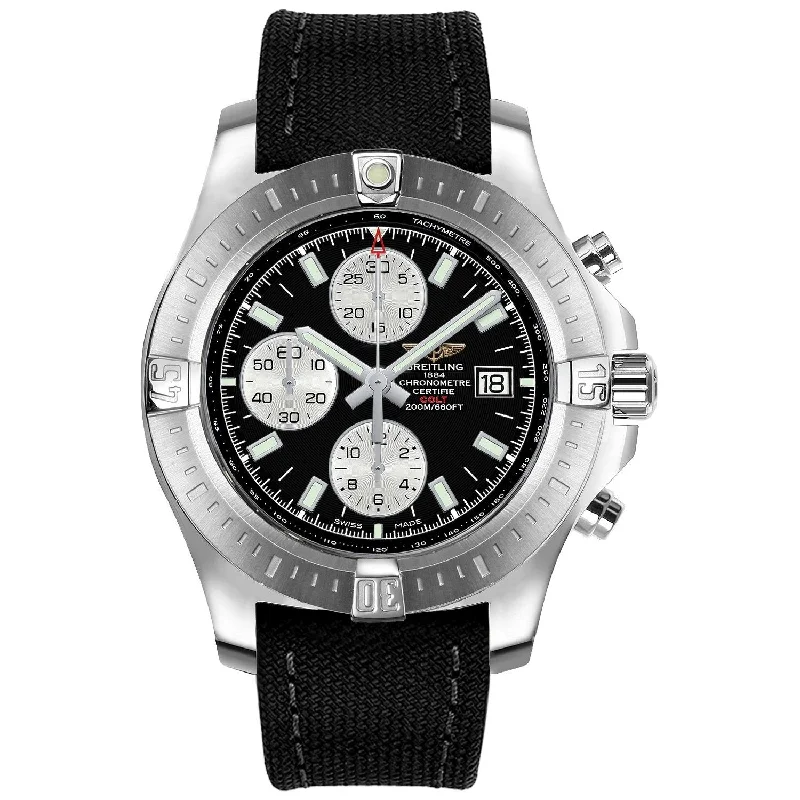 Breitling Men's A1338811-BD83-101W Colt Chronograph Black Canvas Watch