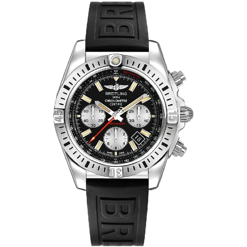 Breitling Men's AB01442J-BD26-151S Chronomat 41 Airborne Chronograph Black Rubber Watch