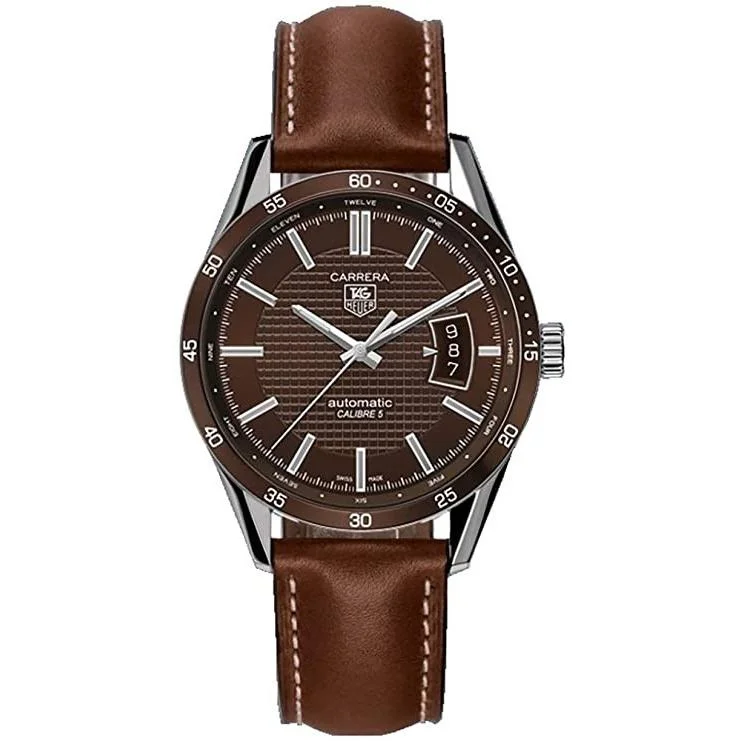 Tag Heuer Men's WV211N.FC6203 Carrera Brown Leather Watch