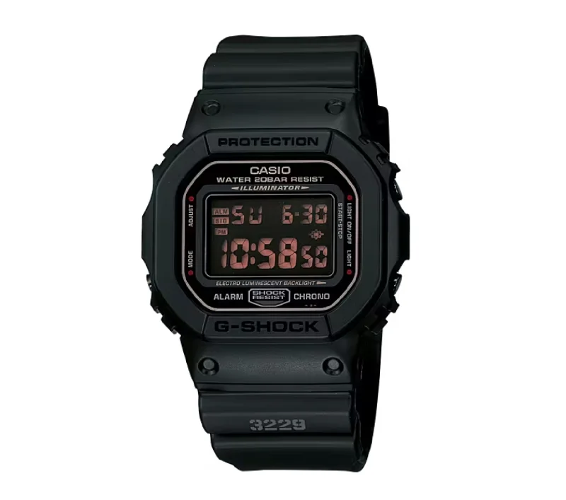 Casio G-Shock Watch Men's Black on Black DW-5600MS-1DR