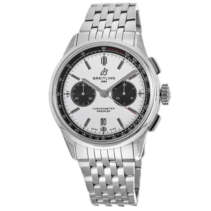 Breitling Men's AB0118221G1A1 Premier Chronograph Stainless Steel Watch