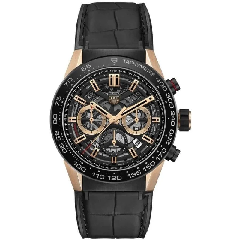 Tag Heuer Men's CBG2A50.FC6450 Carrera Chronograph Black Rubber Watch