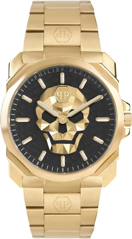 Philipp Plein Watch The Skull King Black Gold PWLAA0822