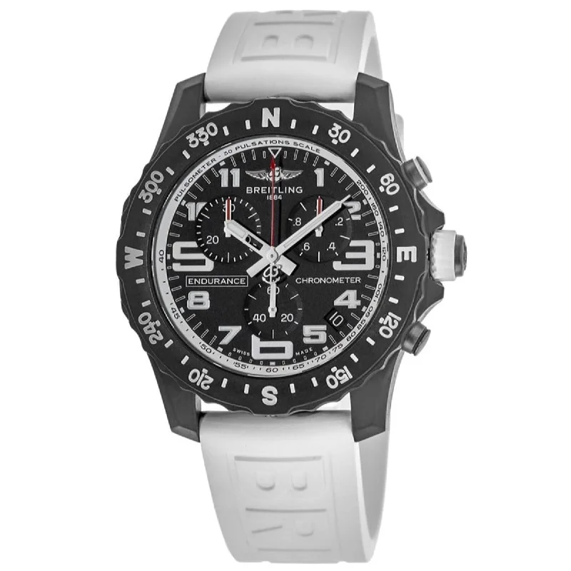 Breitling Men's X82310A71B1S1 Endurance Pro Chronograph White Rubber Watch