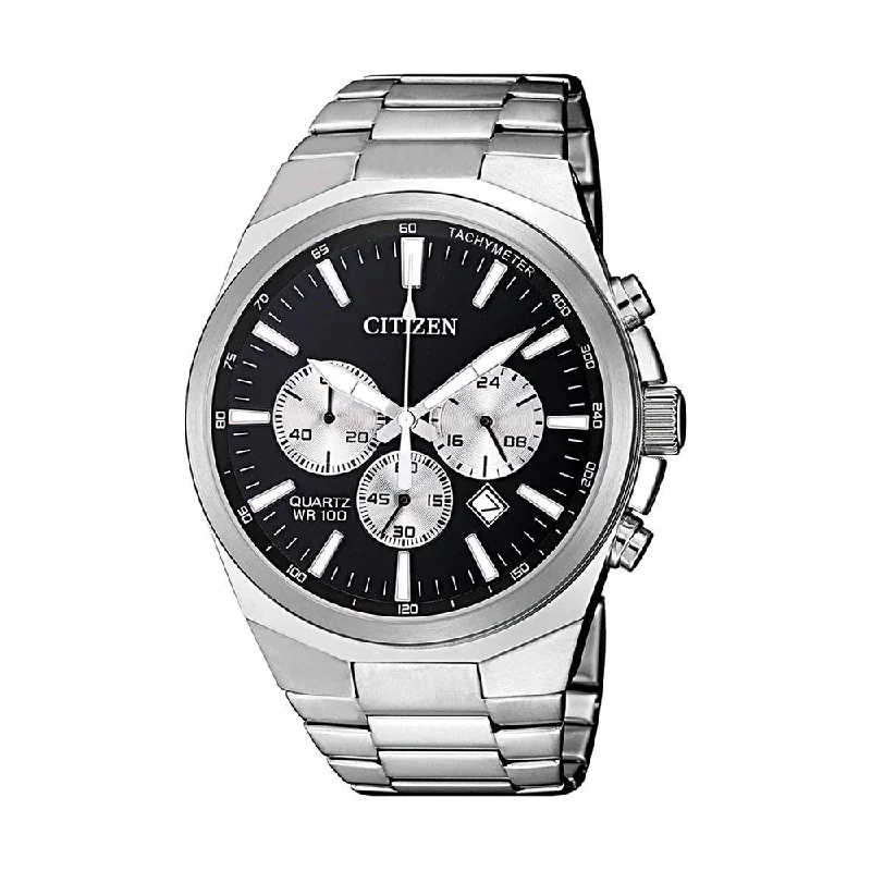 CITIZEN Chronograph Black Dial Quartz Men's Watch AN8170-59E