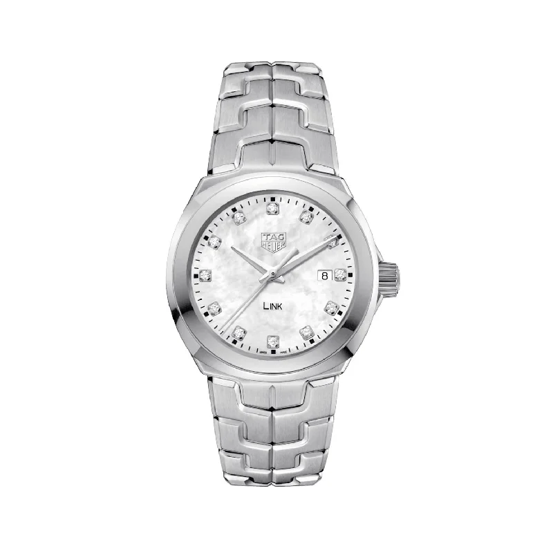 Tag Heuer Link Ladies Diamond White Date Watch WBC1312.BA0600