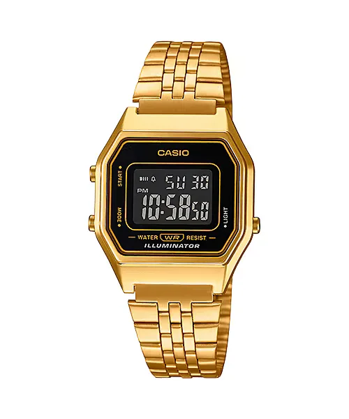 Casio Digital Vintage Gold Ladies' Watch LA680WGA-1BDF