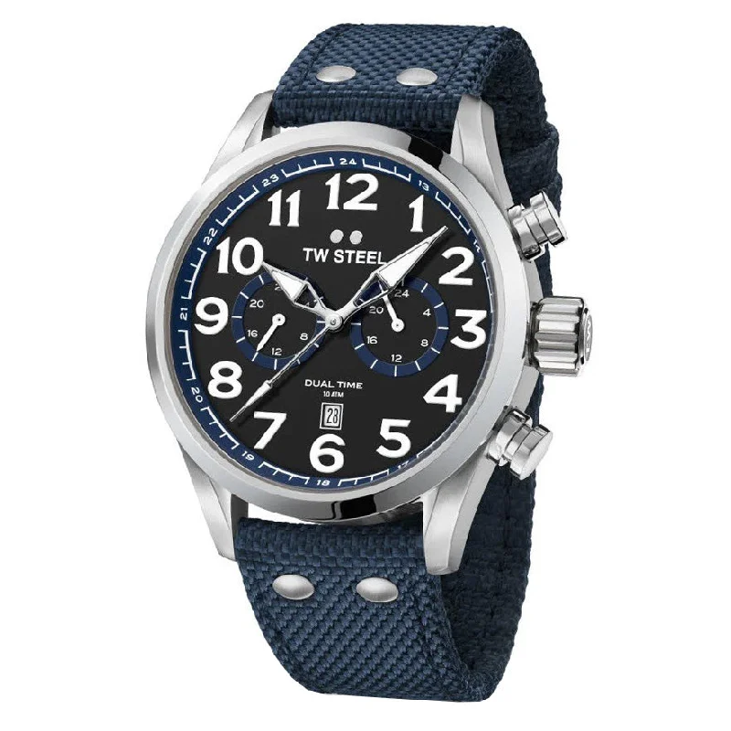 TW Steel Watch Volante Dual Time Blue VS37