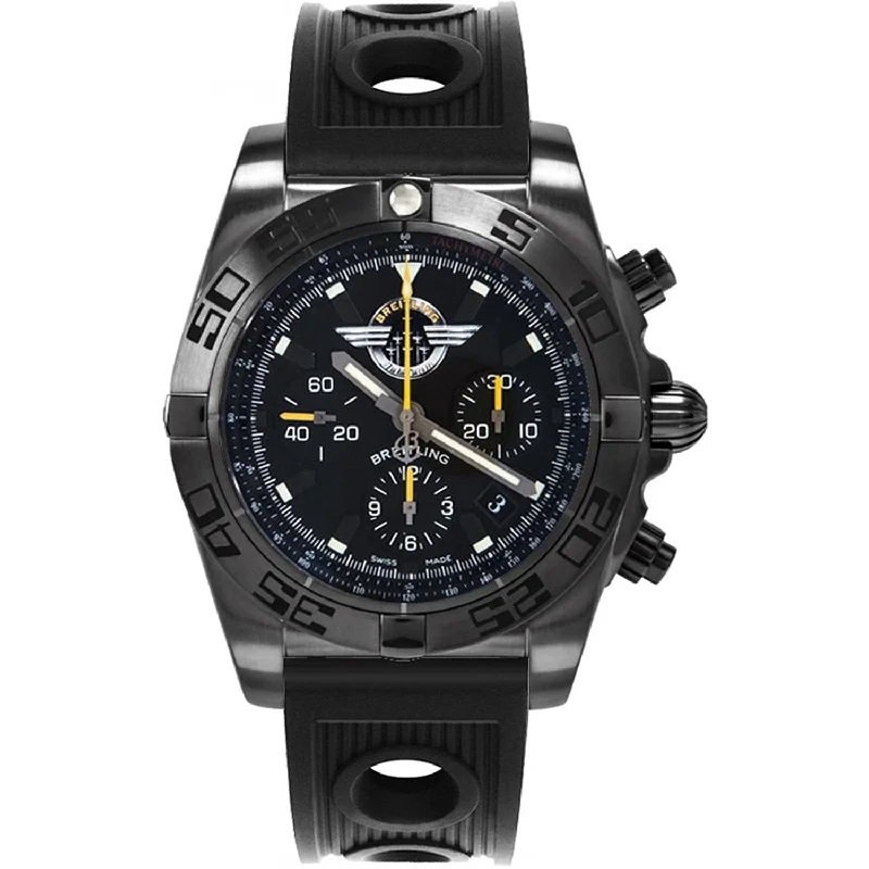 Breitling Men's MB01109L-BD48-200S Chronomat 44 Chronograph Black Rubber Watch