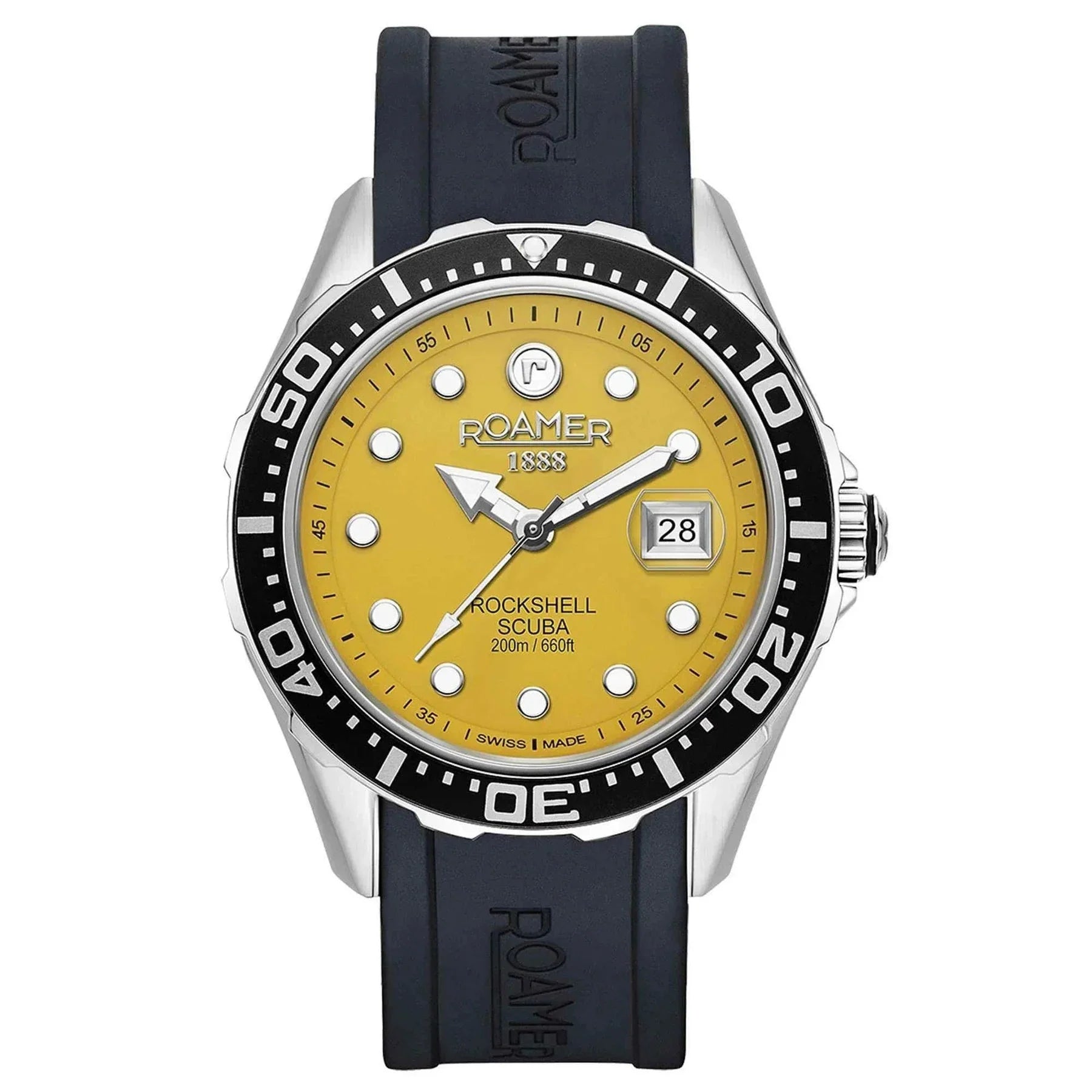 Roamer Rockshell Mark III Scuba Men's Yellow Watch 867833 41 95 02