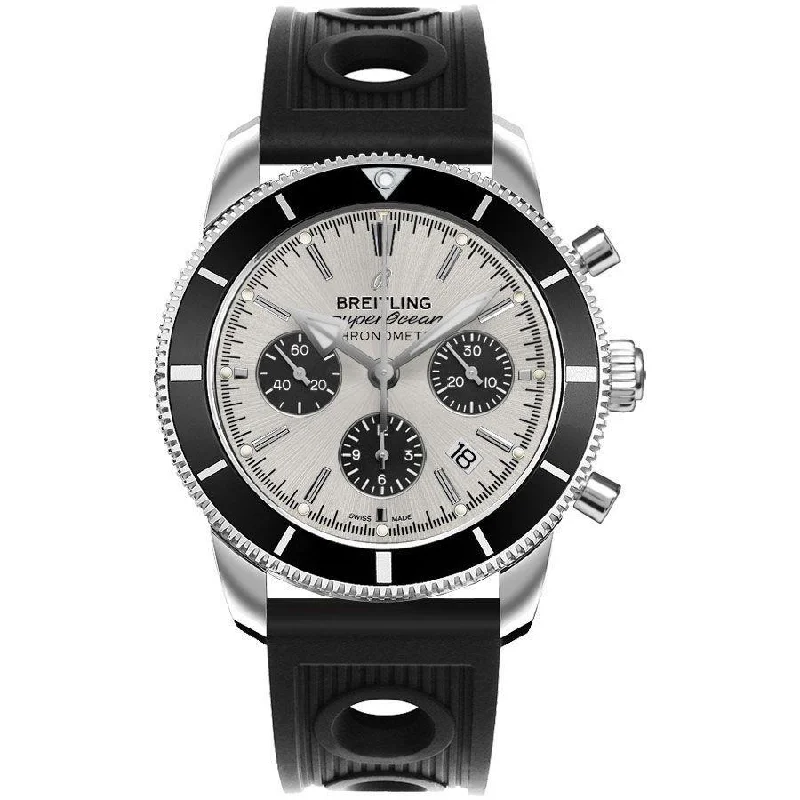 Breitling Men's AB016212-G840-200S Superocean Heritage II Chronograph Black Rubber Watch