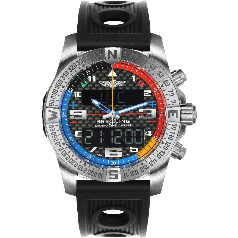 Breitling Men's EB551222-BG45-201S Exospace  Black Rubber Watch