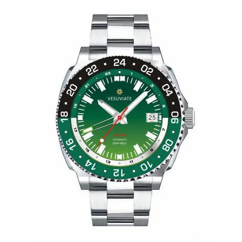 Vesuviate Men's Watch GMT Volare Green