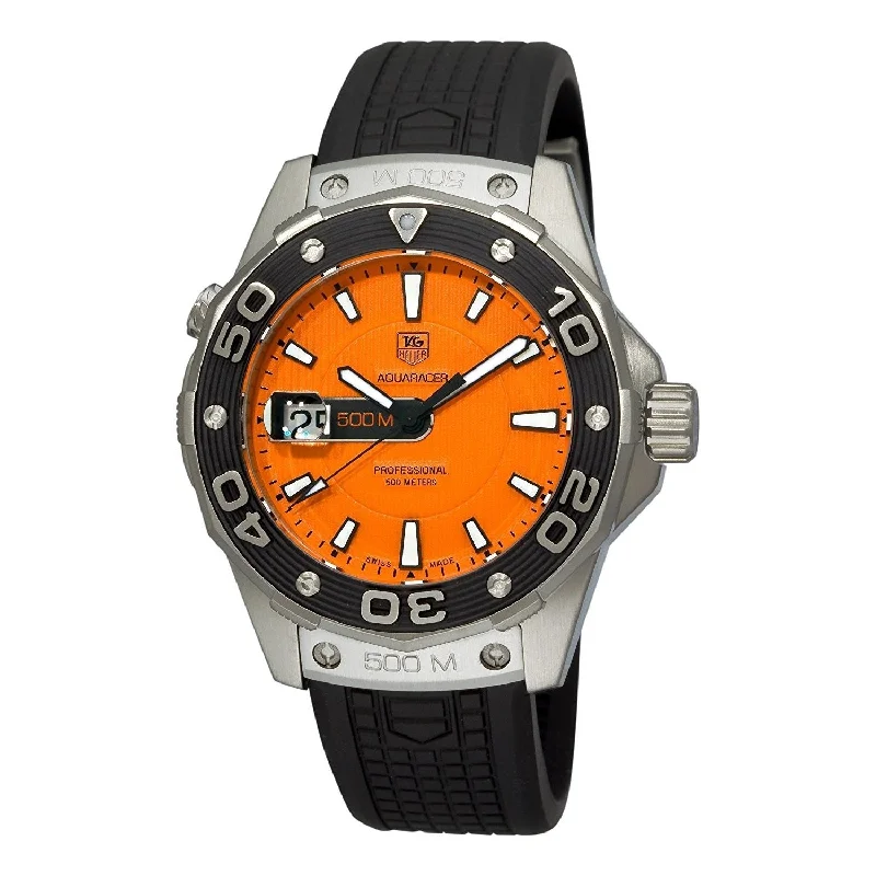 Tag Heuer Men's WAJ1113.FT6015 Aquaracer Automatic Black Rubber Watch