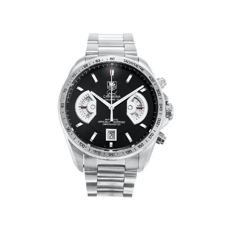 Tag Heuer Men's CAV511G.BA0905 Grand Carrera Chronograph Stainless Steel Watch