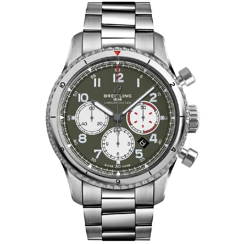 Breitling Men's AB01192A-L540-188A Aviator 8 Curtiss Warhawk Chronograph Stainless Steel Watch