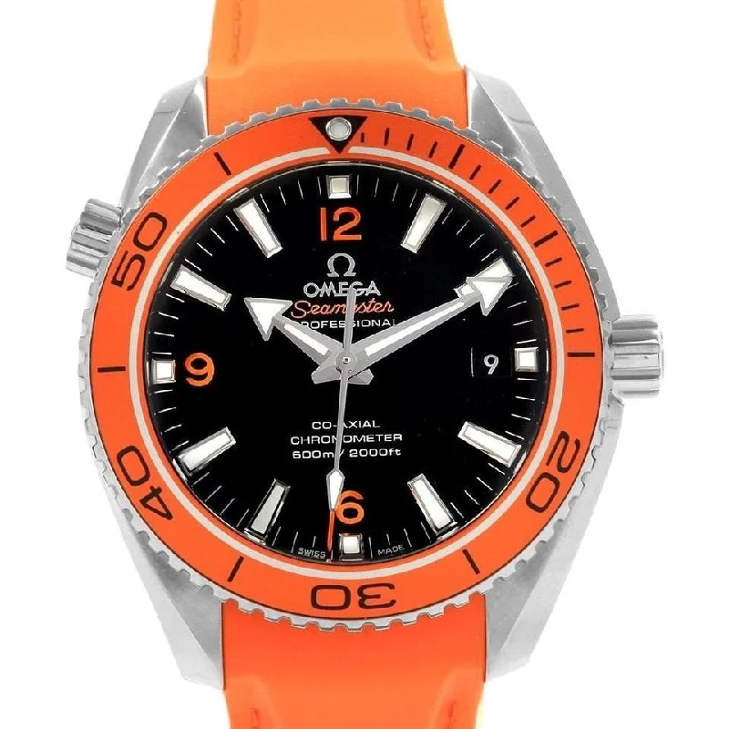 Omega Men's 232.32.42.21.01.001 Seamaster Planet Ocean Orange Rubber Watch