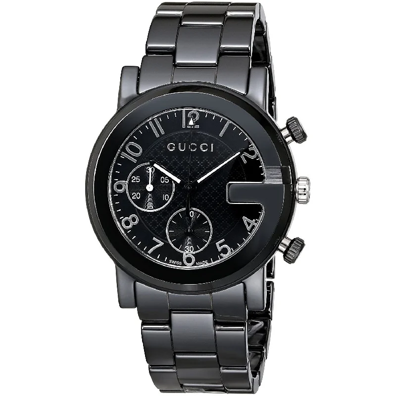 Gucci Men's YA101352 G-Chrono Chronograph Black Ceramic Watch