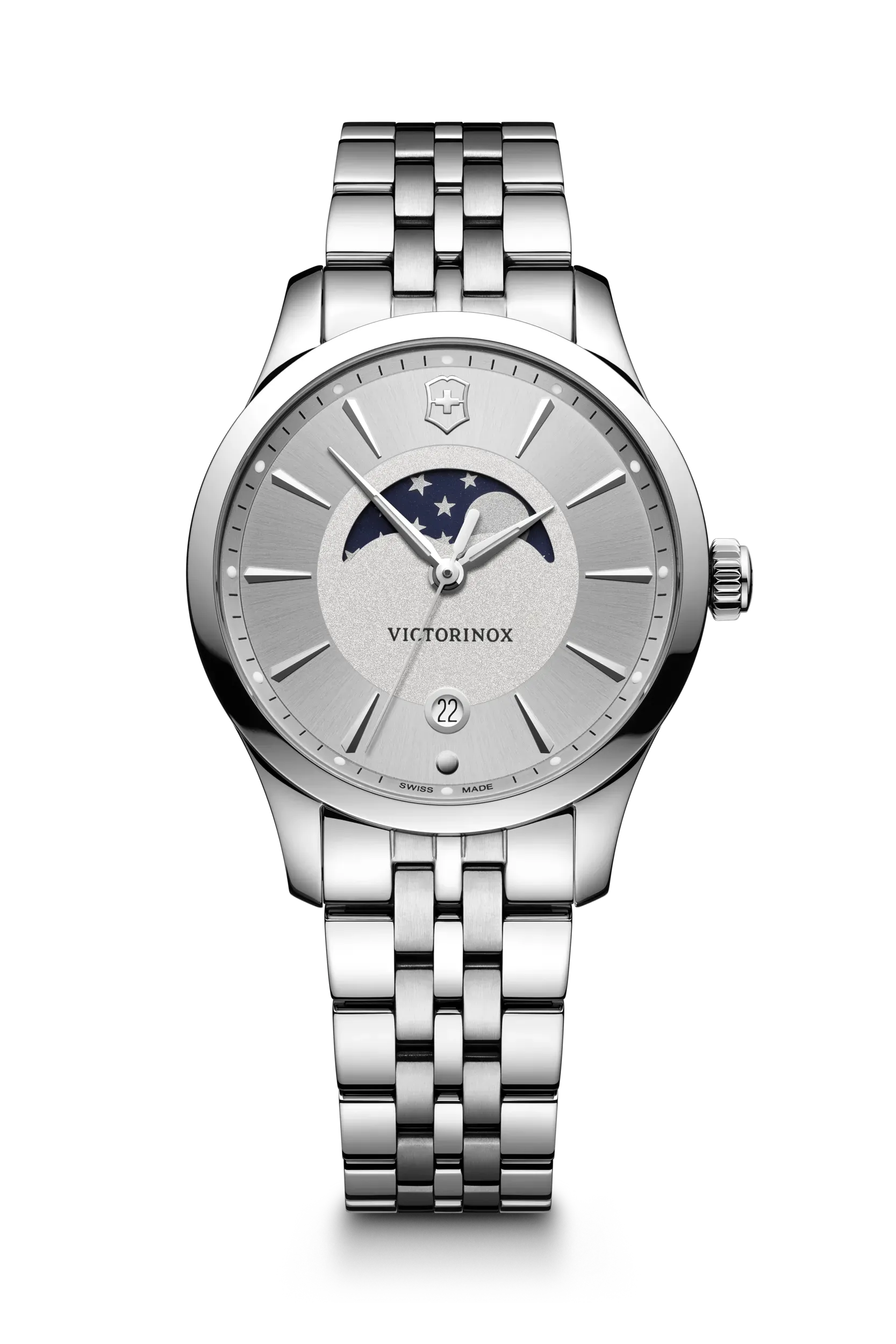 Victorinox Alliance Small Moon Phase Ladies' Silver Watch 241833