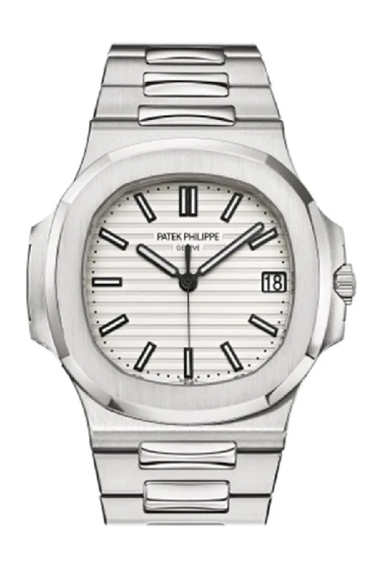 Patek Philippe Nautilus White Dial Mens Watch 5711/1A-011