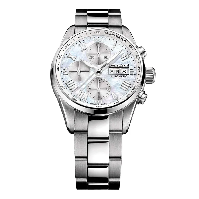 Louis Erard Watch Men's Heritage Automatic Chronograph White MOP 78102AA04.BMA22