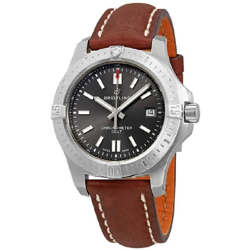 Breitling Men's A17313101F1X2 Chronomat Colt Brown Leather Watch