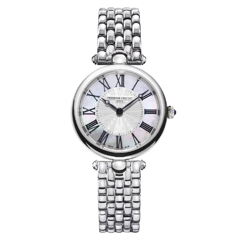 Frederique Constant Watch Ladies Art Deco Round Mother of Pearl FC-200MPW2AR6B