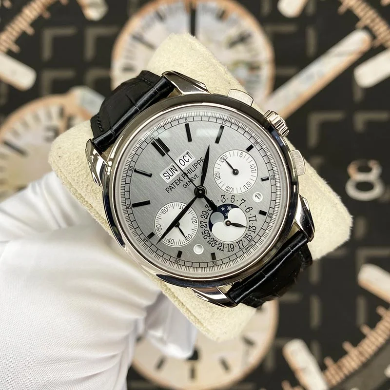 Patek Philippe Grand Complications Perpetual Calendar Chronograph 41mm 5270G Silver Dial Pre-Owned