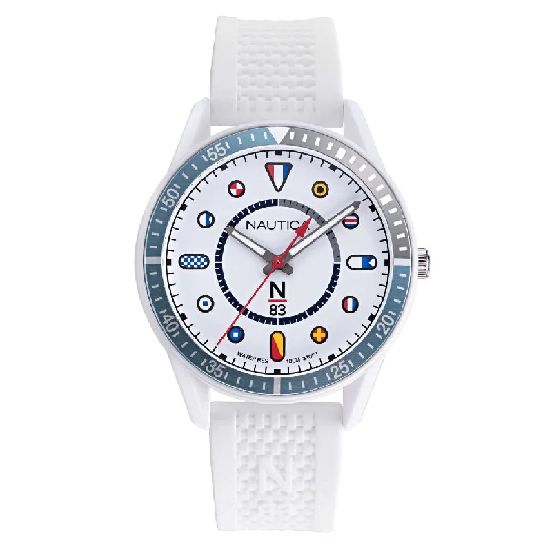 Nautica Men's Watch N-83 Surf Park White NAPSPVC02