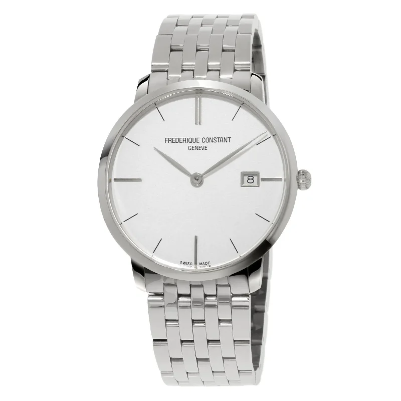 Frederique Constant Slimline Watch Steel Bracelet FC-220S5S6B