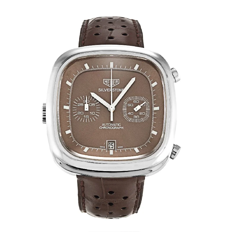 Tag Heuer Men's CAM2111.FC6259 Silverstone Limited Edition Chronograph Automatic Brown Leather Watch