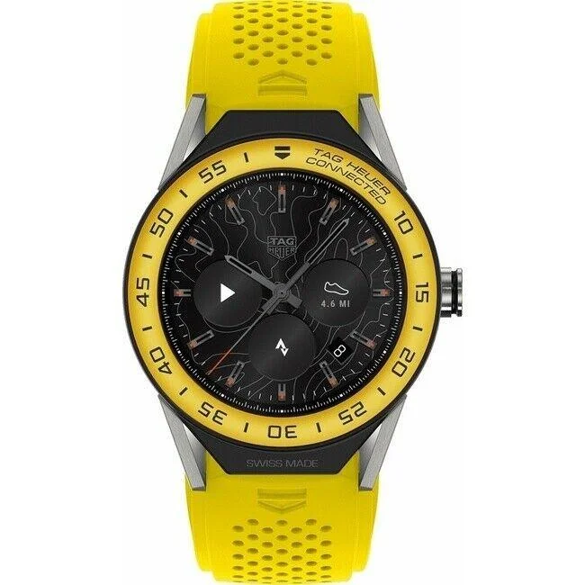 Tag Heuer Men's SBF8A8017.11FT6082 Connected Yellow Rubber Watch