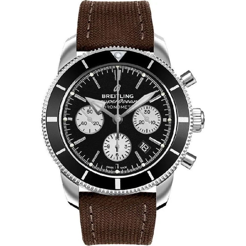 Breitling Men's AB016212-BG82-108W Superocean Heritage II Chronograph Brown Canvas Watch