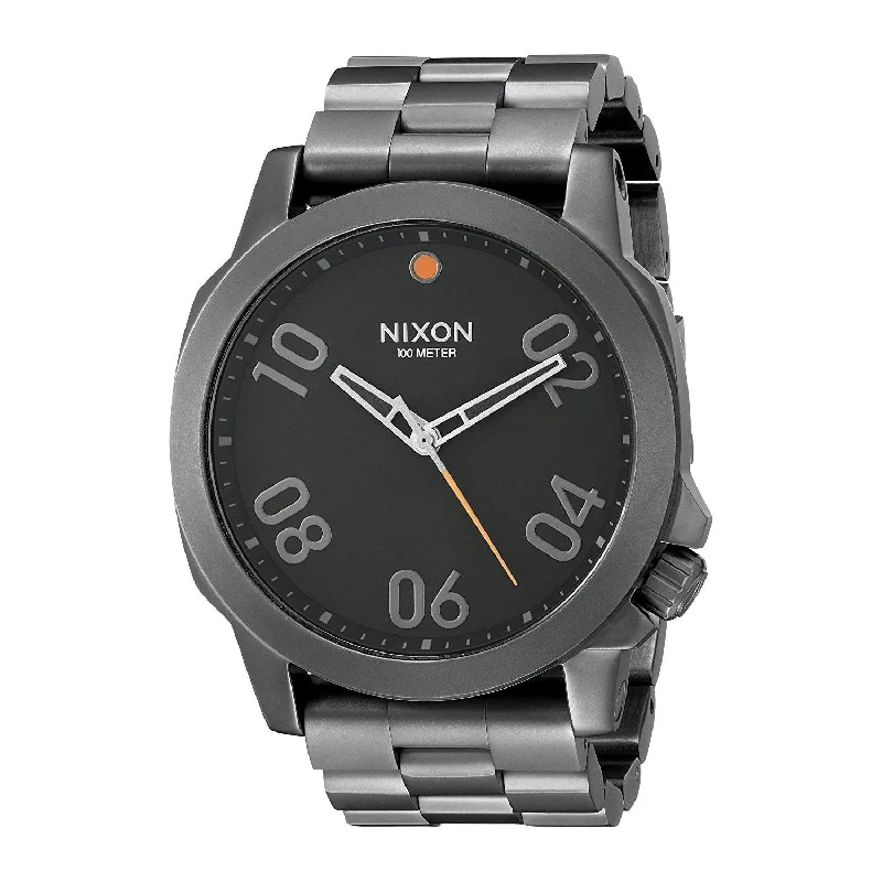 Nixon Men's A506-001 Ranger Black Stainless Steel Watch