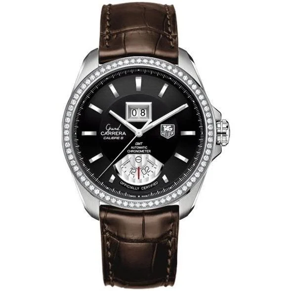 Tag Heuer Men's WAV5115.FC6231 Grand Carrera Brown Leather Watch