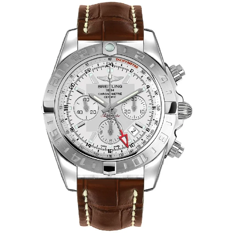 Breitling Men's AB042011-G745-740P Chronomat 44 GMT Chronograph Brown Leather Watch