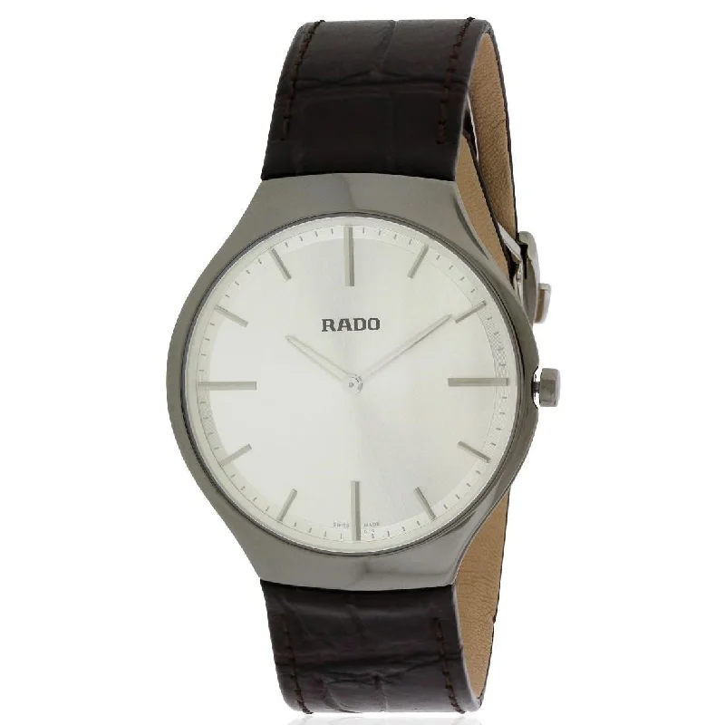 Rado Men's R27955105 True Thinline Brown Leather Watch