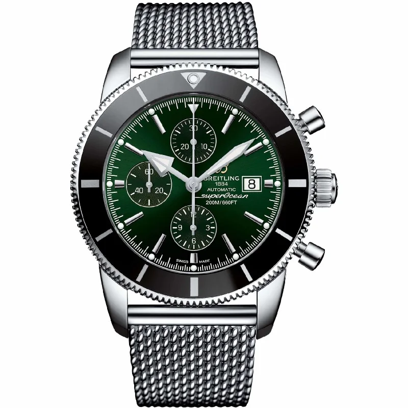 Breitling Men's A133121A-L536-152A Superocean Heritage II Chronograph Stainless Steel Watch